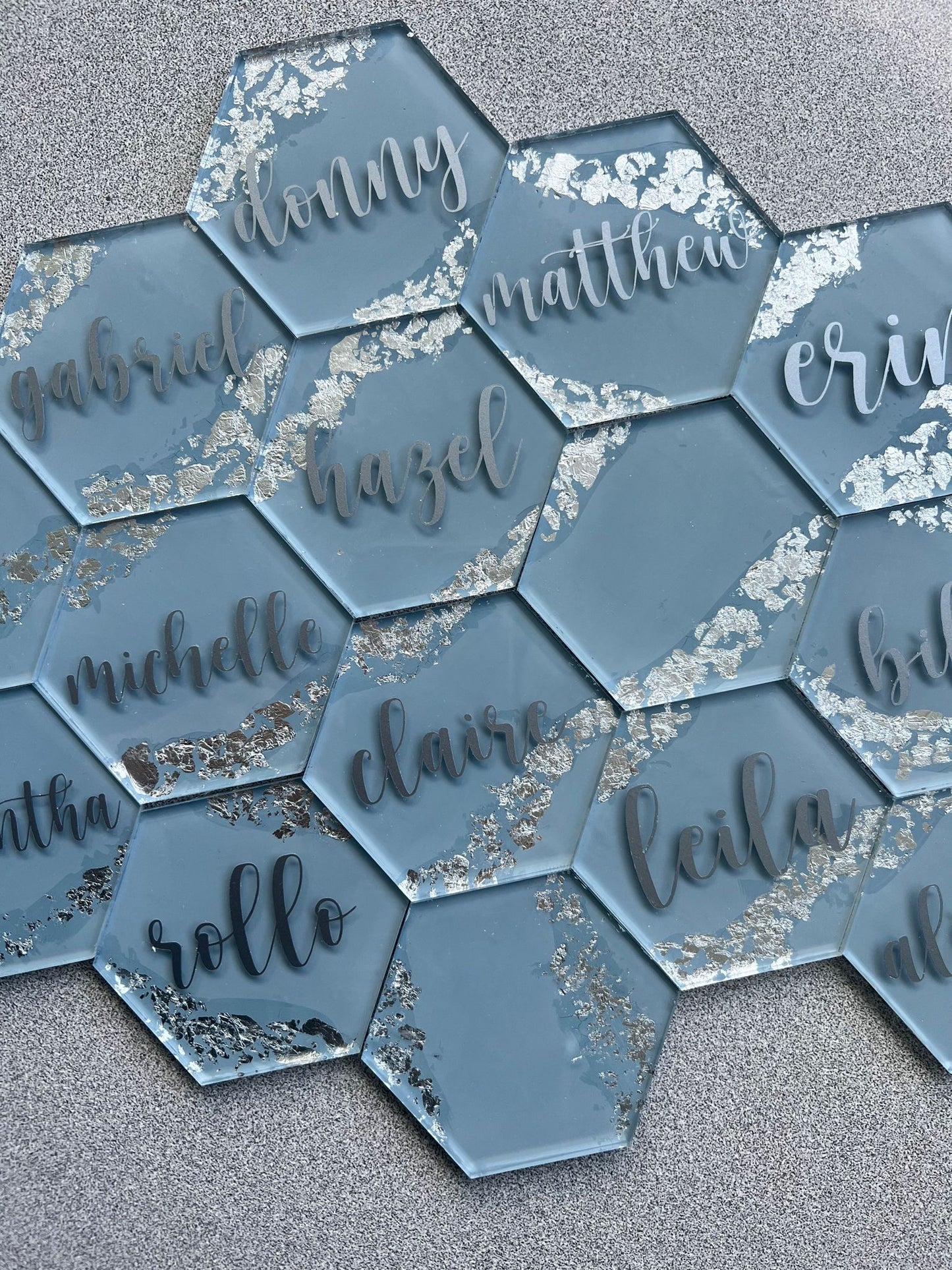 Hexagon Place Cards