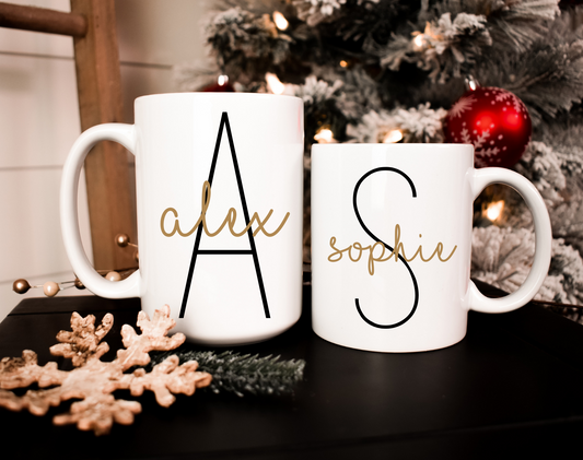 Personalized White Coffee Mug (11 oz. / 15 oz.)