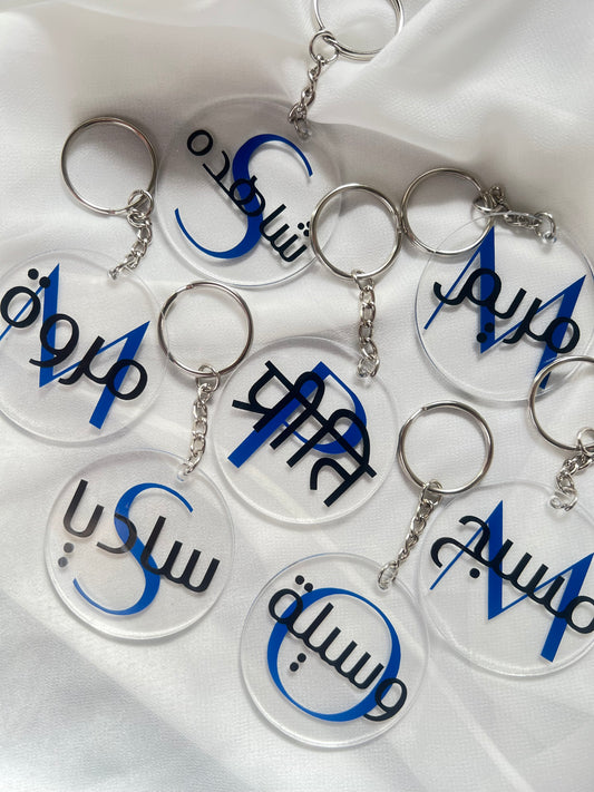 Personalized Round Key Chain