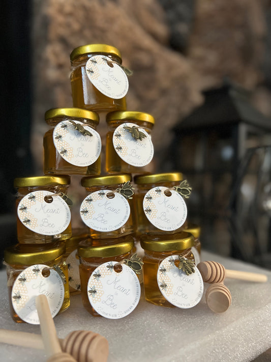 Honey Favor Jars with Tag & Charm