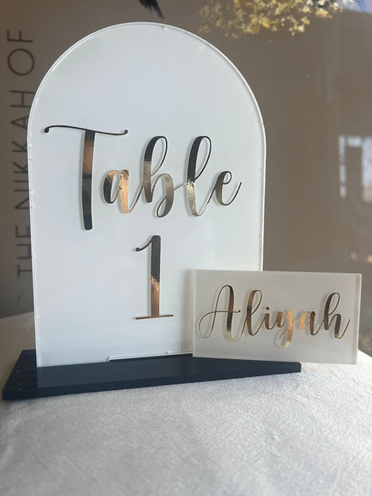 Arch Table Numbers