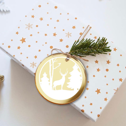 Personalized Ornament - Gold (Mirrored)